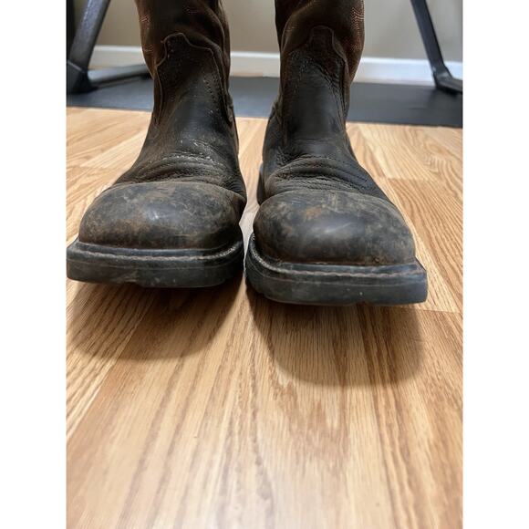 Ariat Men's 9 Groundbreaker H2O Soft Toe EH WP Square Toe Work Boot 10024984 - Picture 4 of 11